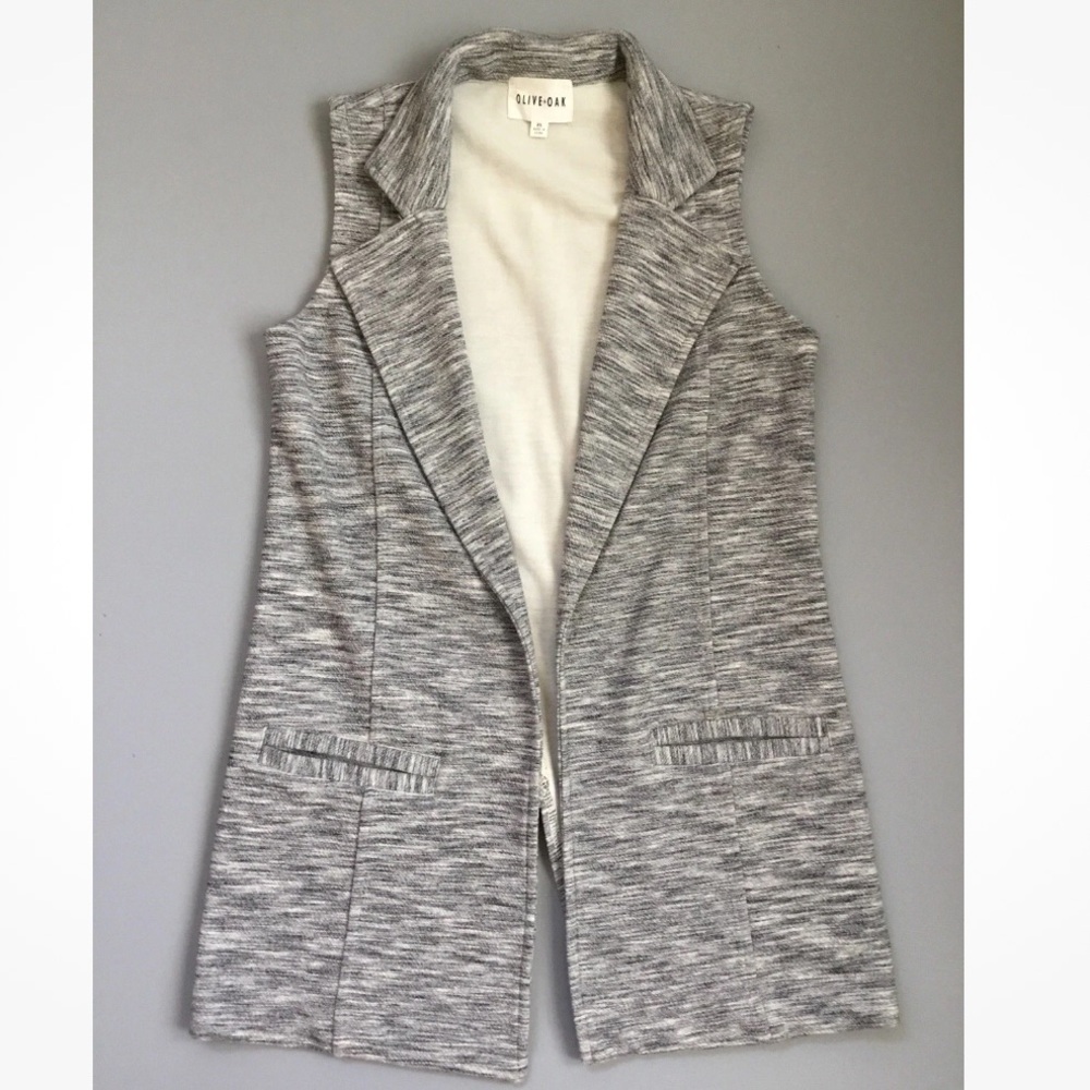 Olive And Oak Open Vest Office Career Long